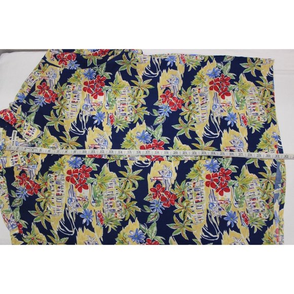 Vintage Via Veneto men's floral button front Hawaiian‎ short sleeve shirt - Picture 9 of 15